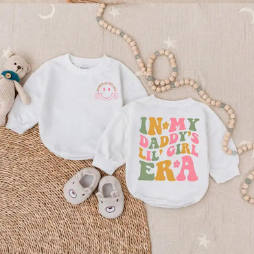 In My Daddy’s Girl Era Romper, Baby Girl Father’s Day Outfit, Daddy’s Girl Bubble Romper, Cute Baby Girl Gift
