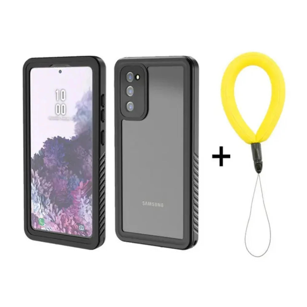 For Galaxy S24 S23 Ultra Plus S21 S20 FE IP68 Waterproof Full Sealed Diving Swim Phone Case Shockproof Surfing Clear Cover Shell