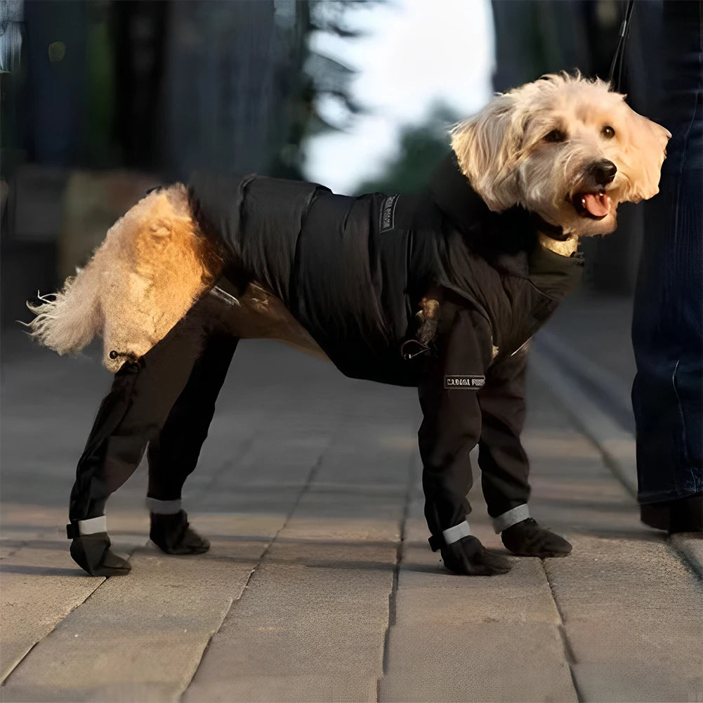Reflective Dog Suspender Booties Adjustable for Pets Dog Outdoor Walking Shoes Suspender Anti-Slip Waterproof Puppy Sneakers