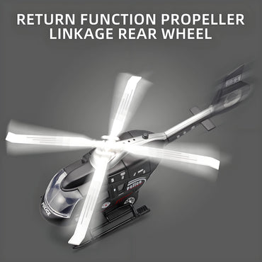 Zinc alloy toy aircraft with sound and rotatable propeller - Military helicopter model for children - Model kit for boys 4-7