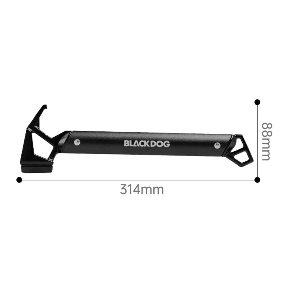 Outdoor Camping Hammer Non-Slip Camping Tent Ground Peg Hammer Aluminum Alloy Portable Camp Hammer Outdoor Equipment Tools
