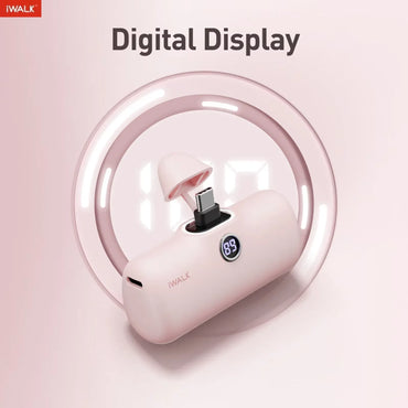 iWALK 5000mAh Mini Fast - charging Power Bank: LED Digital Display, Portable for On - the - go, Ultra - fast Power - up