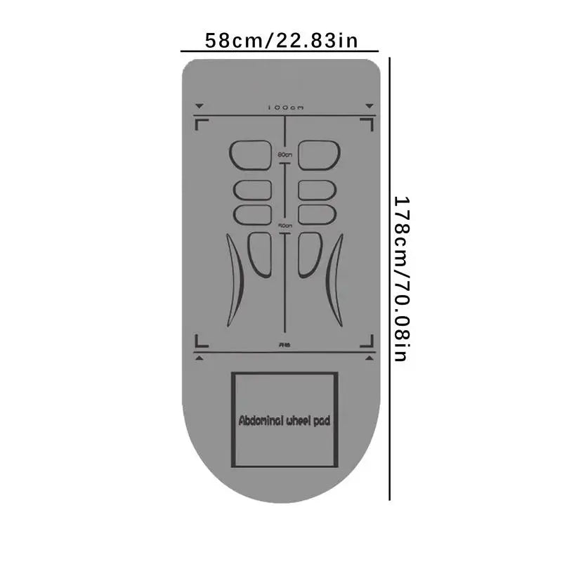 abdominal wheel kneeling pad Belly wheel special mat indoor thicken shock-absorbing silent non-slip yoga mat sports fitness mat