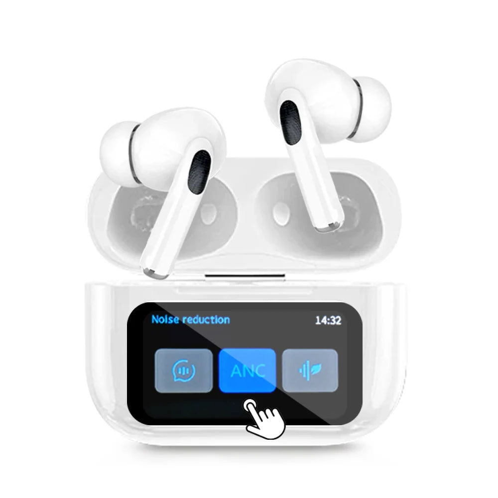 Original GREATWALL Wireless Bluetooth Earphones ANC Noise Reduction Earbuds HD Mic Call Gamer Earbuds LED Touch Screen Control