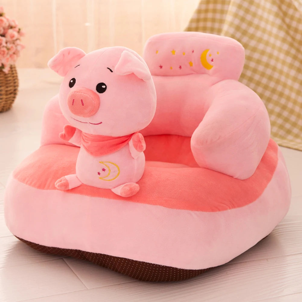 Cartoon Kid Furniture Protector Non-slip Animal Babies Armchair Couch Covers Breathable Elastic Unisex for Boys Girls