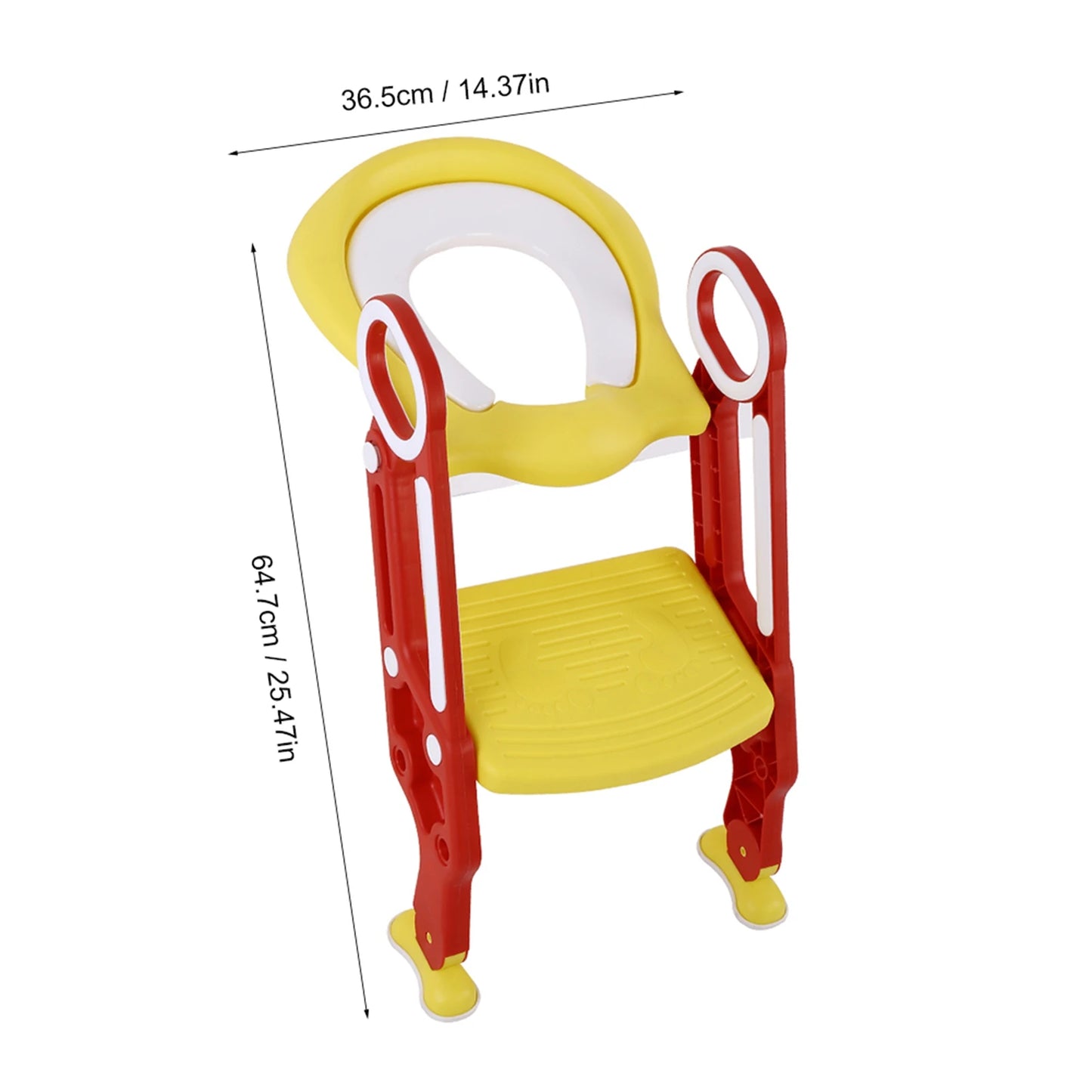 Baby Toddler Soft Toilet Chair Ladder Adjustable Safety Potty Training Seat (Red Yellow) Baby Toilet Ladder Toddlers Potty Seats