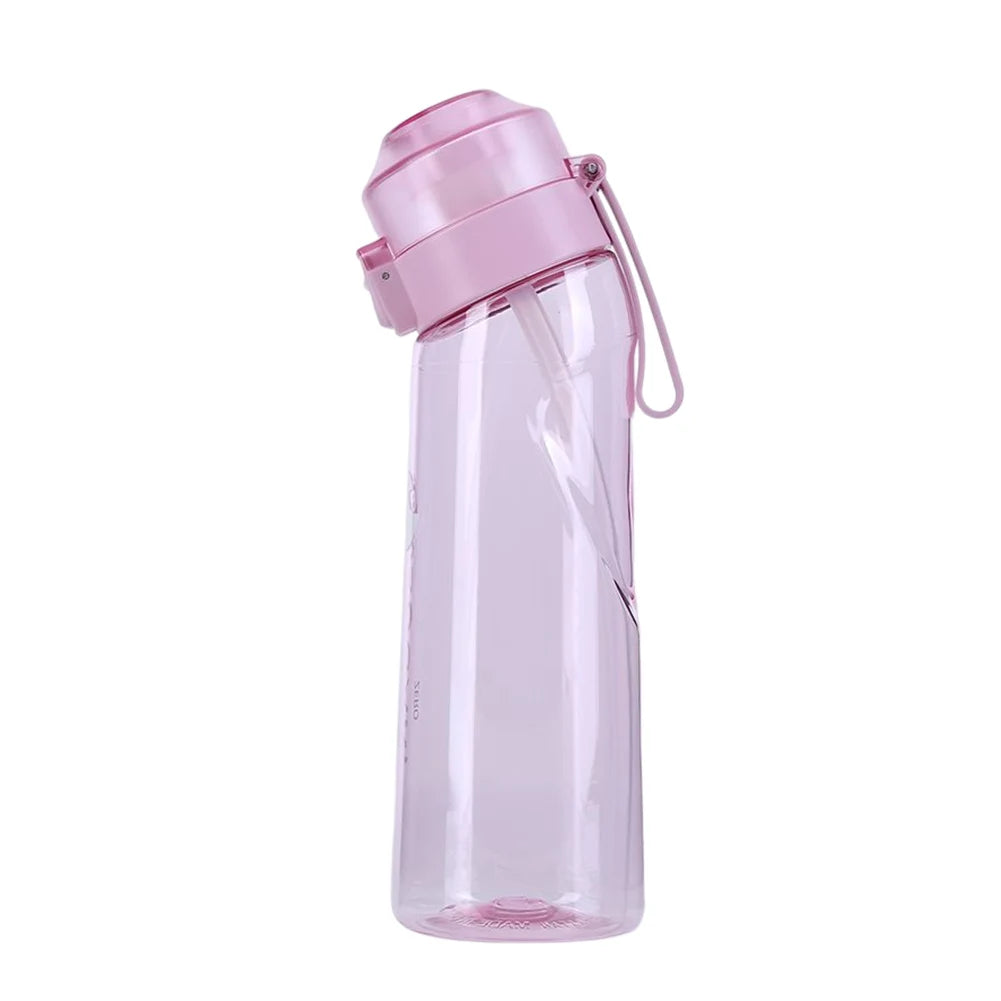 Portable Flavored Water Bottle with Straw Drink More Water 650ML Drinking Bottles Reusable Cup for Outdoor School Office