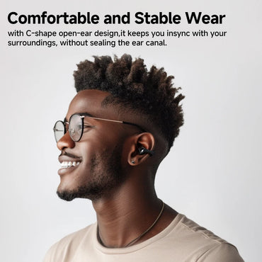 QCY Crossky C30 Wireless Bluetooth 5.4 Earphones Ear clip TWS Sports Earbuds Open Ear Dual-Connection Waterproof Headphones