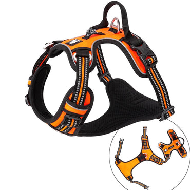 Winhyepet Training Dog Vest Pet Reflectiv Light Nylon Padding Dog service Harness Protective Clothes For Small Meduim Large