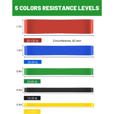 Resistance Bands, Pull Up Assist Bands - Workout Bands, Eexercise Bands, Long Resistance Bands Set for Working Out, Fitness