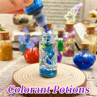 22 Bottles DIY Fairy Magic Potions Kit Halloween Kids Gifts for Girl Handmade Magical Toys Fun Toys Christmas Kitchen Play