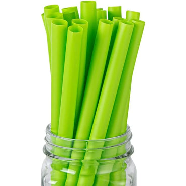 9.1 Inch Disposable Boba Straws 100 Count Compostable PLA Straws Wider Mouth Durable Eco-Friendly Hot Cold Beverages