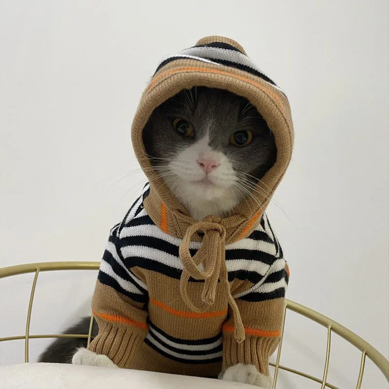 FULIBS Dog Brand Clothing Hoodie Knitted Sweater Small Dog Medium Dog Clothing/Fashion Hoodie