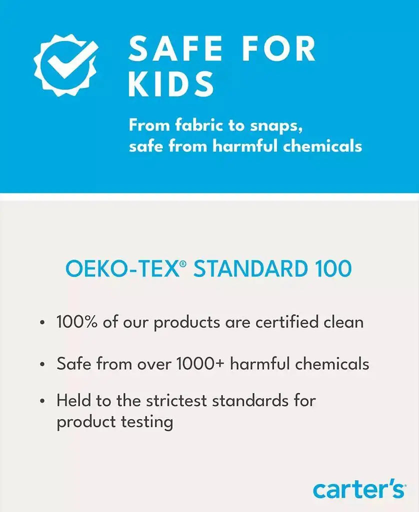 Carter's | Baby Girls Sleeveless Cotton Canvas Romper