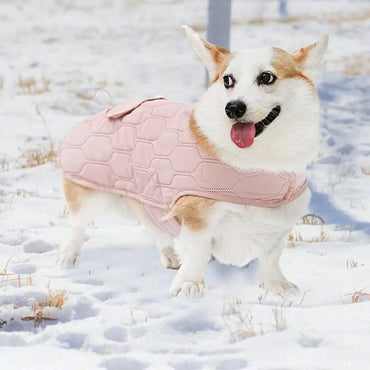 Windproof Dog Winter Coat Windproof Pet Thermal Vest Cold Weather Coat With Sturdy D-Ring For Dogs Of Different Sizes And Types