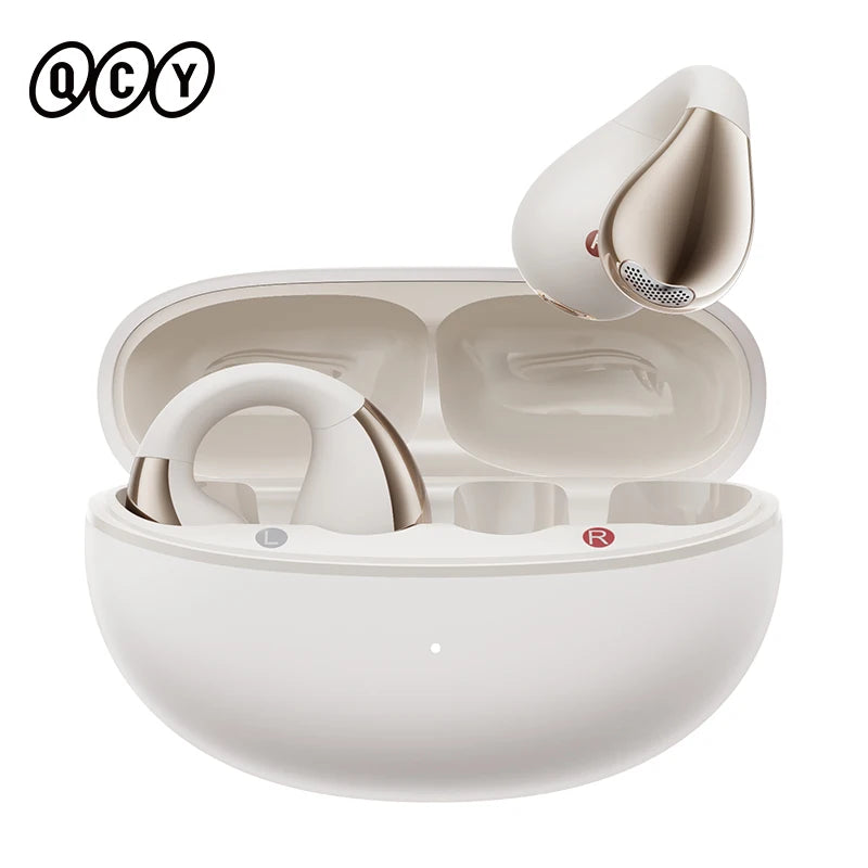 QCY Crossky C30 Wireless Bluetooth 5.4 Earphones Ear clip TWS Sports Earbuds Open Ear Dual-Connection Waterproof Headphones