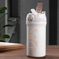 20oz Insulated Stainless Steel Tumbler | Vacuum Sealed Travel Coffee Mug | Reusable Thermal Cup With Lid & Paracord Handle| Leak