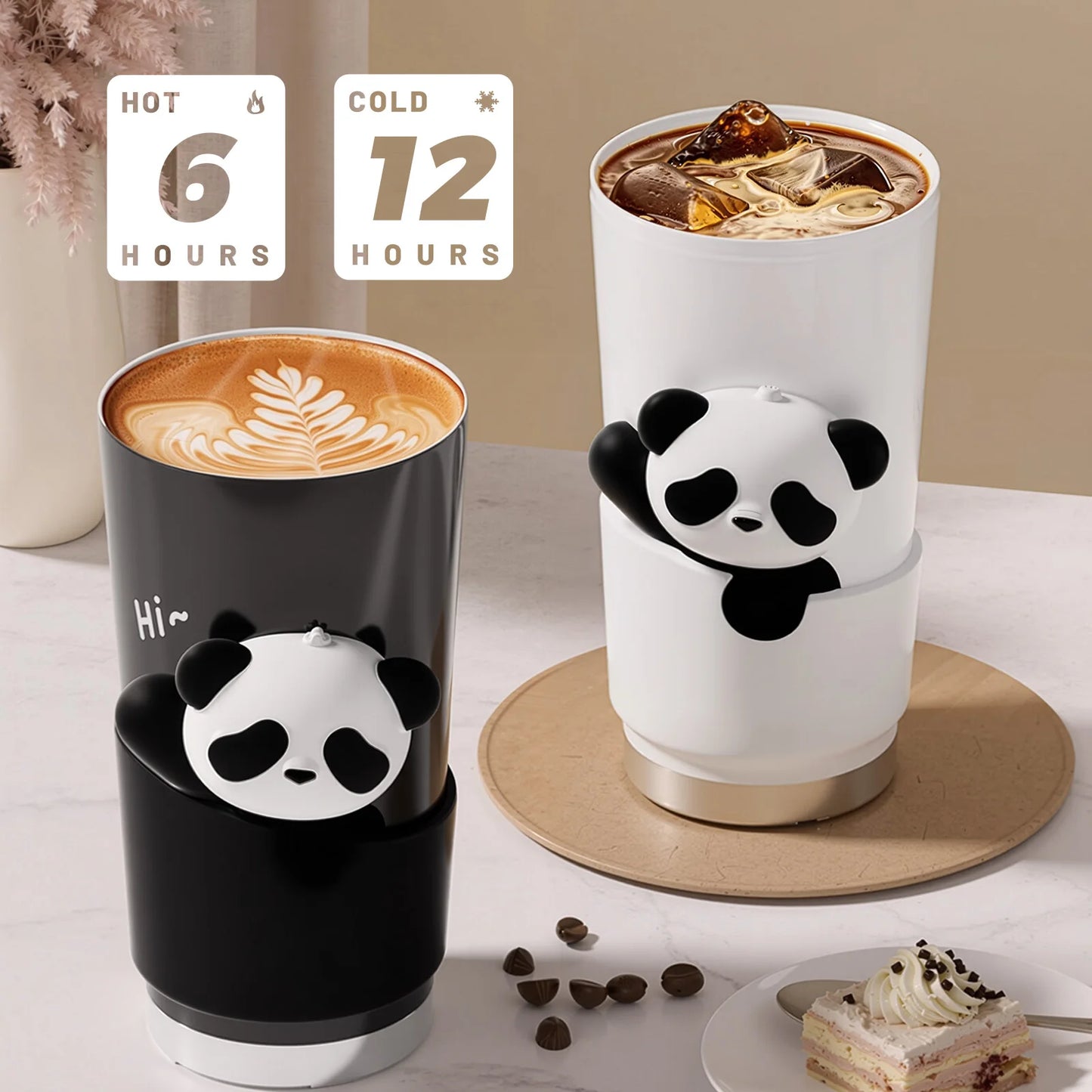 17oz Insulated Stainless Steel Tumbler | Vacuum Sealed Travel Coffee Mug | Reusable Thermal Cup With Lid & Paracord Handle| Leak