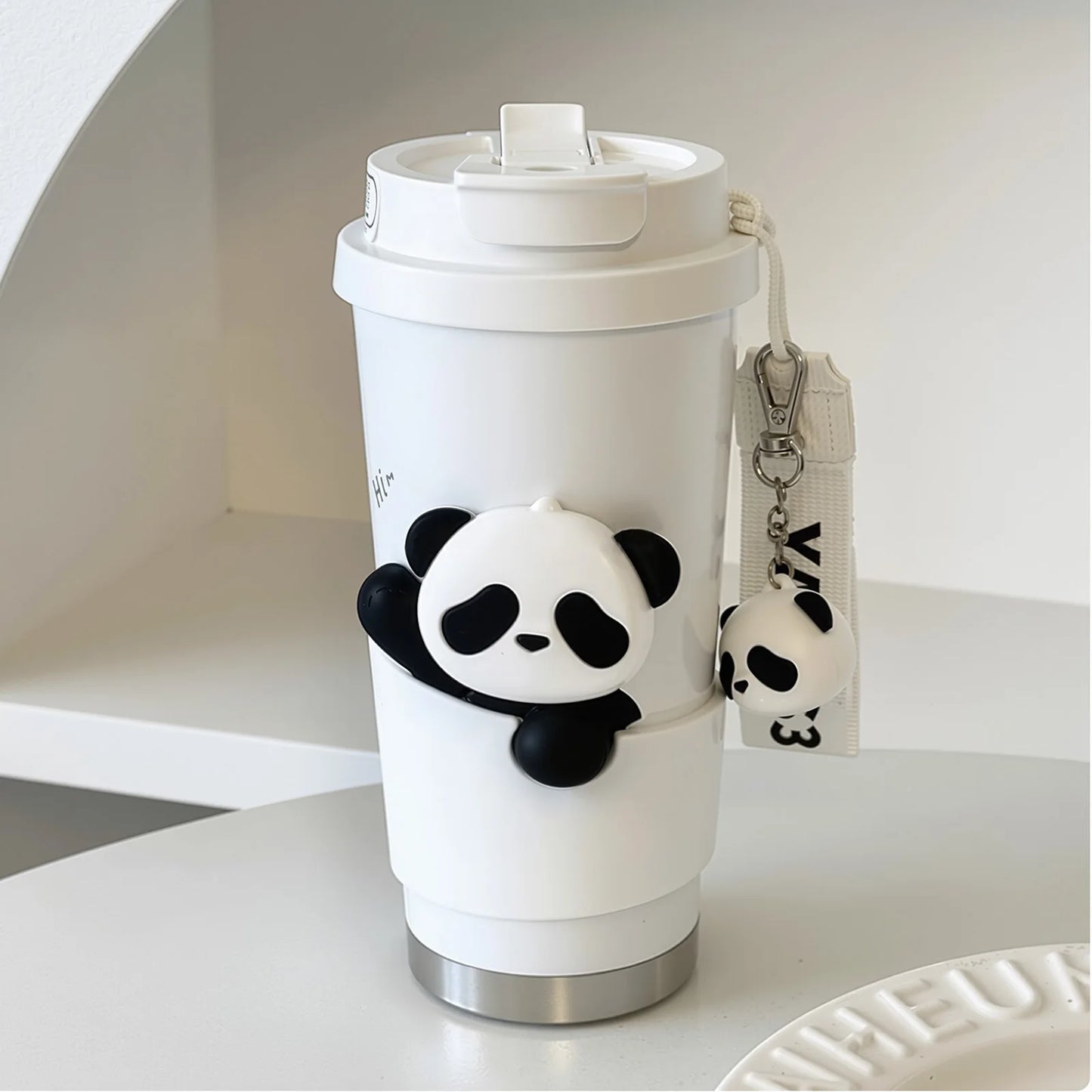 17oz Insulated Stainless Steel Tumbler | Vacuum Sealed Travel Coffee Mug | Reusable Thermal Cup With Lid & Paracord Handle| Leak