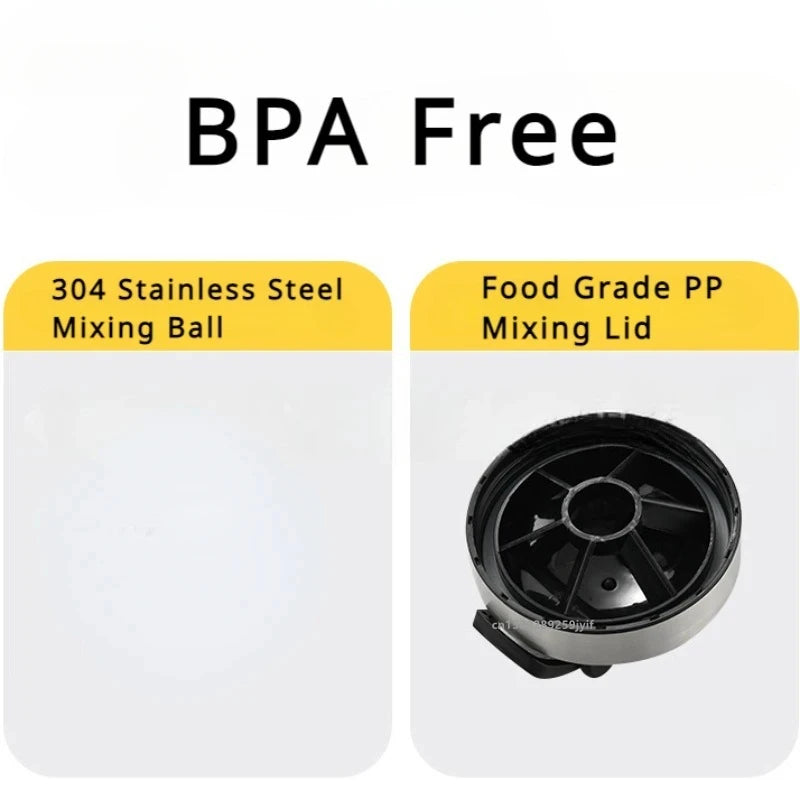 1pcs Stainless Steel Protein Powder Shaker Bottle with Ball Scale Leak Proof for Gym Fitness Sport Whey Shakes Water Cup