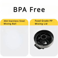 1pcs Stainless Steel Protein Powder Shaker Bottle with Ball Scale Leak Proof for Gym Fitness Sport Whey Shakes Water Cup
