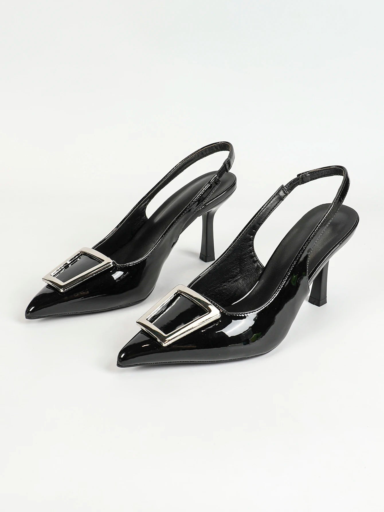 Women's Kitten Heel Slingback Low Pumps 3 Inches Stiletto Pointed Closed Toe Elegant Dressy Bridal Wedding Party Shoes