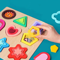 3D Wooden Puzzles Educational Toys Kids Montessori Toys Games Geometry Shape Intelligence Toys Children Christmas Holiday Gifts