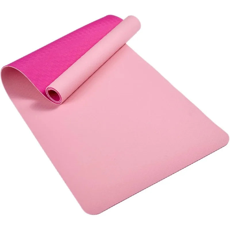 Non-Slip TPE Yoga Mat for Women & Men, 72"x24" Extra-Long Pilates Mats for Hot Yoga, HIIT, Floor Workouts, Lightweight Fitness M