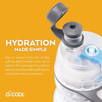 Mist 'N Sip Misting Water Bottle 2in1 Mist And Sip Function With No Leak Pull Top Spout Reusable Sports Water Bottle 20 oz Socc