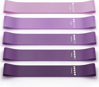 Resistance bands for exercise, elastic exercise loops for physical therapy, and stretch bands for beautiful legs