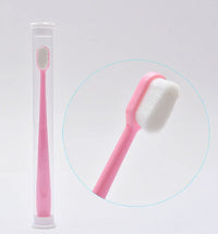 Environmentally Toothbrush Ultra-fine Soft Flat And Waves Head Deep Cleaning Teeth Adult kids Manual Toothbrush For Oral Care