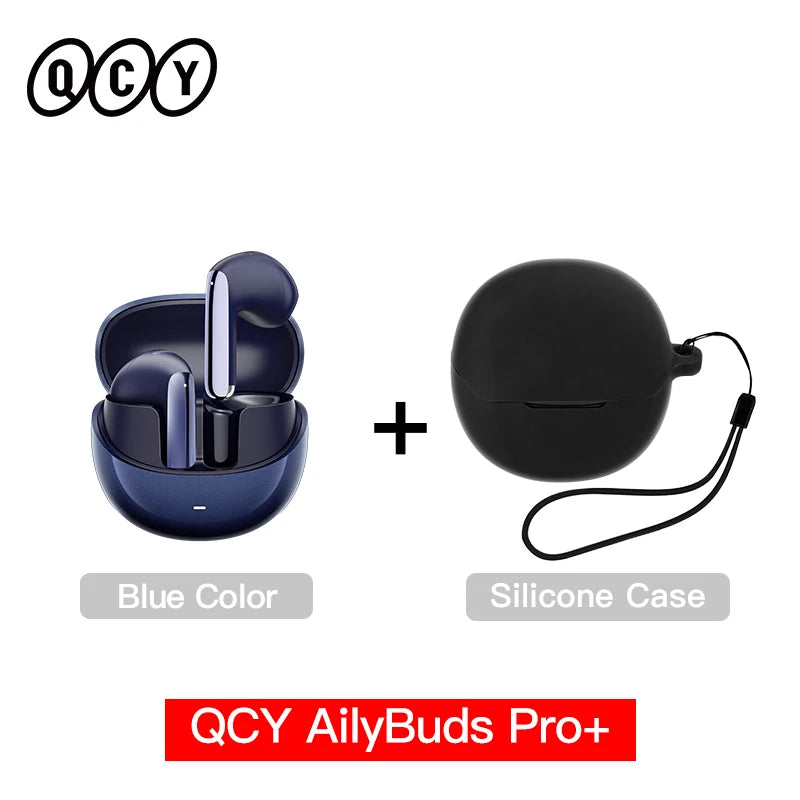 QCY HT10 AilyBuds Pro+ Hybrid ANC Wireless Earphones Hi-Res Audio with LDAC 6 Mics AI HD Call Headset Dual Connection Earbuds