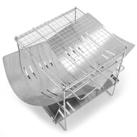 Bonfire Stand Portable Camping BBQ Grill Folding Camping Fire Grill Stainless Steel Outdoor Wood Burner for Outdoor Backyards