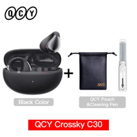 QCY Crossky C30 Wireless Bluetooth 5.4 Earphones Ear clip TWS Sports Earbuds Open Ear Dual-Connection Waterproof Headphones