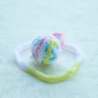 Funny Cat Toys Colorful Yarn Balls with Bell Sounding Interactive Chewing Toy for Kitten Stuffed Toy Ball Cat Supplies