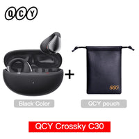 QCY Crossky C30 Wireless Bluetooth 5.4 Earphones Ear clip TWS Sports Earbuds Open Ear Dual-Connection Waterproof Headphones
