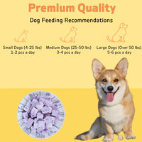 2-Pack(2 x 100g/3.53oz) Fruit Yogurt Cubes Dog Treats For Dogs Or Cats, Made With Yogurt And Fruit, Healthy