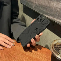 Travel-nspired Airplane Route Desian Phone Case for IPhone 16 Pro Max 15 14Plus 13 12 Anti-slip Soft TPU Phone Protective Cover