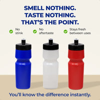Rolling Sands USA Made Reusable 24 oz Sports Water Bottles 3 Pack BPAFree Easy Open PullTop Fits Most Bike Cages Dishwasher Saf