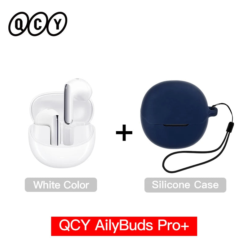 QCY HT10 AilyBuds Pro+ Hybrid ANC Wireless Earphones Hi-Res Audio with LDAC 6 Mics AI HD Call Headset Dual Connection Earbuds