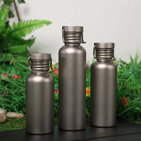 500/600/750ml Titanium Water Bottle with Lid Lightweight Drinking Bottle Leak-Proof Ultralight Water Bottle for Outdoor Picnic