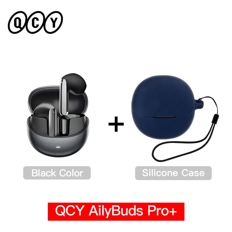 QCY HT10 AilyBuds Pro+ Hybrid ANC Wireless Earphones Hi-Res Audio with LDAC 6 Mics AI HD Call Headset Dual Connection Earbuds