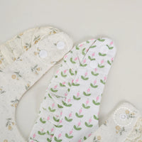 Flower Print Baby Bibs Adjustable Snap Saliva Towel Ruffled Edge Muslin Cotton Burp Cloths Rainbow A Grade Girls Feeding Scarf