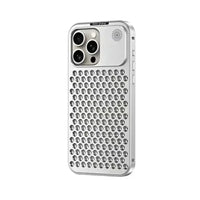 Aromatherapy Aluminum Metal Case For iPhone 15 Plus 14 13 12 Pro Max Heat Dissipation Full Shockproof Auto Popup Fragrance Cover