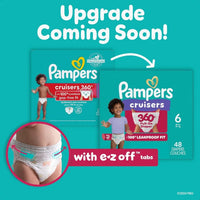 Pampers Diapers Cruisers 360 Size 5 56 Count Babyproof up to 100 Leakproof PullOn Diaper