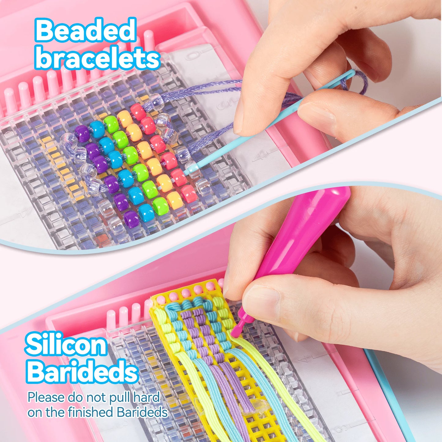 Friendship Bracelet Making Kit,Arts and Crafts String Maker Tool,Birthday Xmas Gifts for Girls 4 5 6 7 8 9 10 11 12+ Years Old