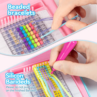 Friendship Bracelet Making Kit,Arts and Crafts String Maker Tool,Birthday Xmas Gifts for Girls 4 5 6 7 8 9 10 11 12+ Years Old