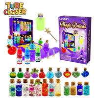 22 Bottles DIY Fairy Magic Potions Kit Halloween Kids Gifts for Girl Handmade Magical Toys Fun Toys Christmas Kitchen Play