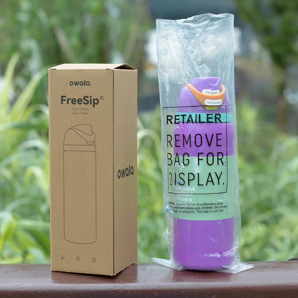 Owala Cup Vacuum Flasks & Thermoses Water Bottle Drinkware Thermo Tumbler Stainless Steel Thermal Mug Original Cold Hot
