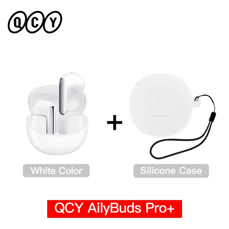 QCY HT10 AilyBuds Pro+ Hybrid ANC Wireless Earphones Hi-Res Audio with LDAC 6 Mics AI HD Call Headset Dual Connection Earbuds